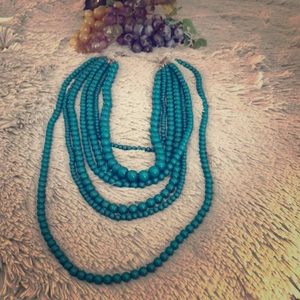 Beaded layer necklace